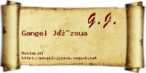 Gangel Józsua névjegykártya